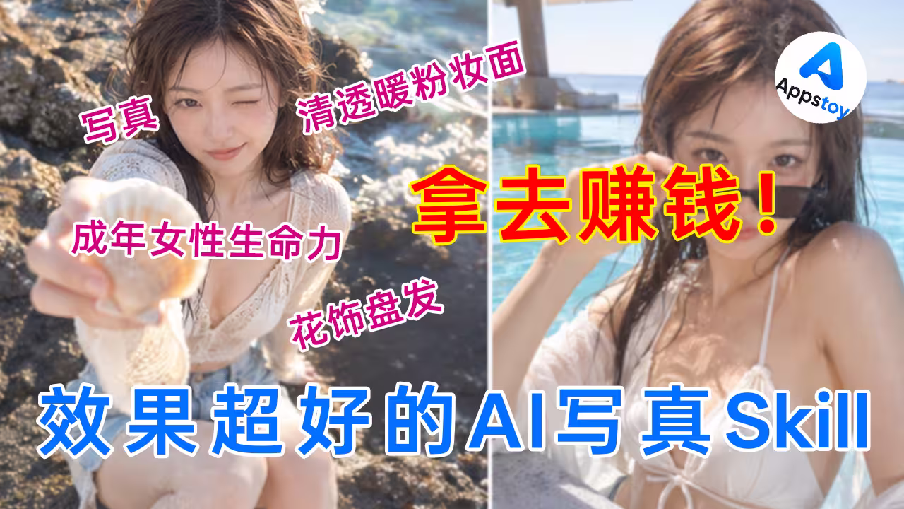【分享】试了一个AI写真 Skill，效果意外的好，已经发小红书了-Appstoy-发现好软件，让AI更好用